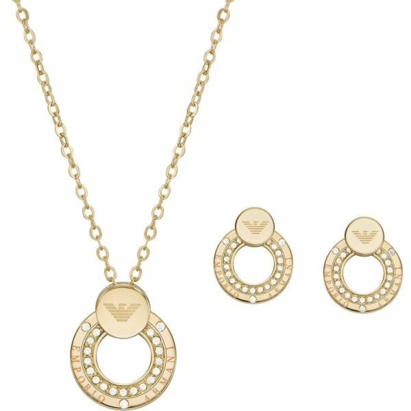 Emporio Armani Originální pozlacený set šperků EGS2972SET (náhrdelník