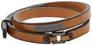 Diesel Dvojitý kožený náramek DX0984040