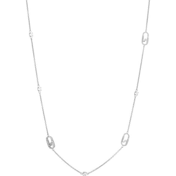 Liu.Jo Dlouhý ocelový náhrdelník s přívěsky Identity LJ1951