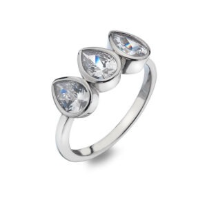 Hot Diamonds Třpytivý prsten Emozioni Acqua Amore ER026 51 mm