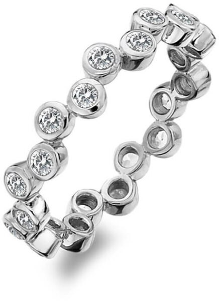 Hot Diamonds Luxusní stříbrný prsten s topazy Willow DR208 60 mm