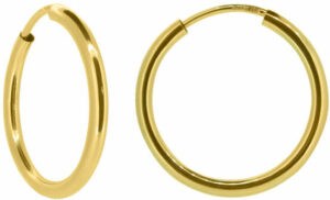 Brilio Dámské náušnice kruhy ze žlutého zlata P005.750112005.75 5