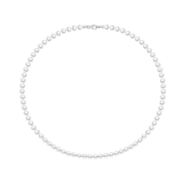 Brilio Silver Elegantní perlový náhrdelník NCLP02W