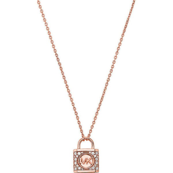 Michael Kors Originální bronzový náhrdelník se zirkony Kors MK MKC1629AN791 (řetízek