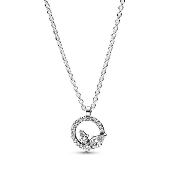Pandora Nádherný stříbrný náhrdelník s kubickými zirkony 392620C01-45