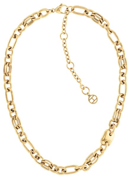 Tommy Hilfiger Masivní náhrdelník z pozlacené oceli Contrast Link Chain 2780784