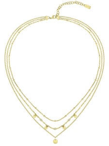 Hugo Boss Módní pozlacený náhrdelník s krystaly Iris 1580334