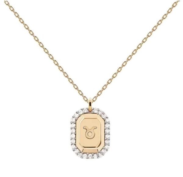 PDPAOLA Originální pozlacený náhrdelník Býk TAURUS CO01-569-U (řetízek
