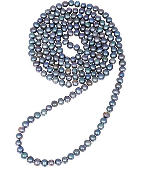 JwL Luxury Pearls Dlouhý náhrdelník z pravých modrých perel JL0531