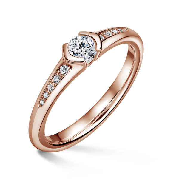 Harmonia | Zásnubní prsten se středovým kamenem 0.180ct
