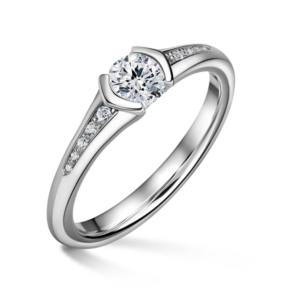 Harmonia | Zásnubní prsten se středovým kamenem 0.700ct