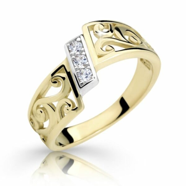 Zlatý prsten DF 2374 ze žlutého