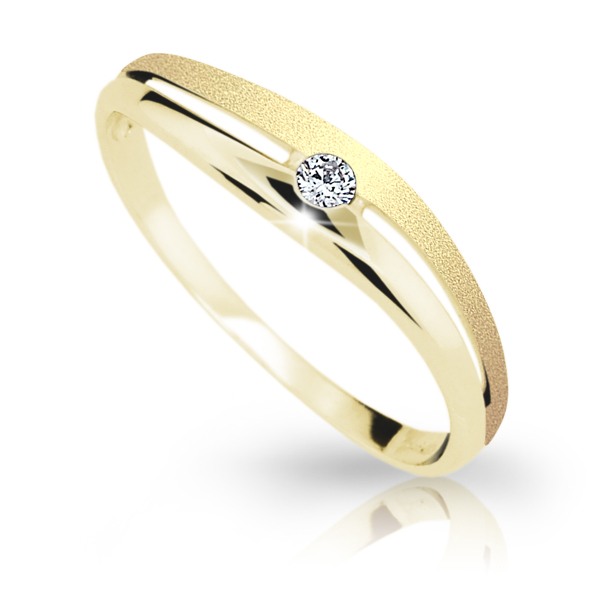 Zlatý dámský prsten DF 1661 ze žlutého