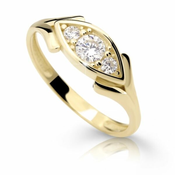 Zlatý prsten DF 2329 ze žlutého