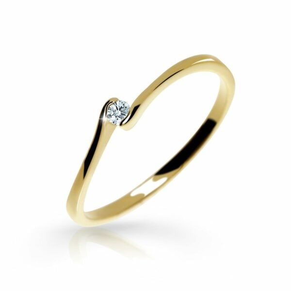 Zlatý zásnubní prsten DF 2947