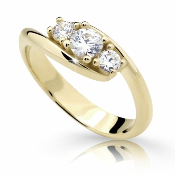 Zlatý prsten DF 2333 ze žlutého