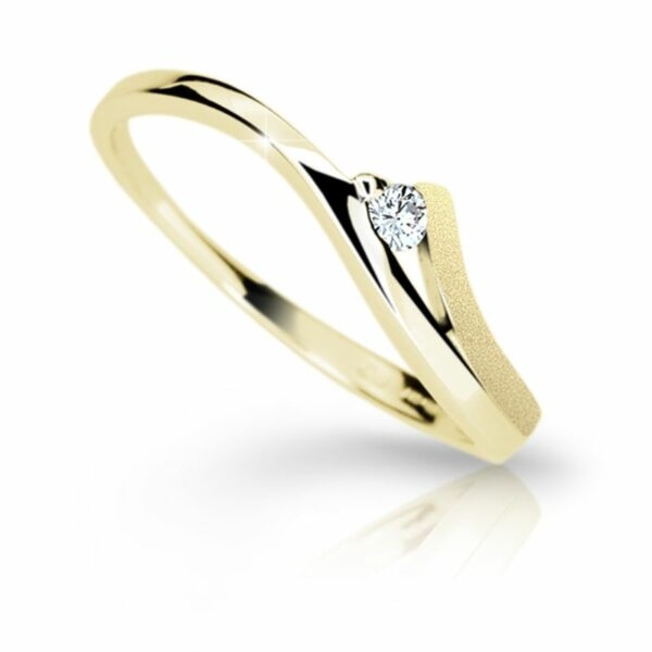 Zlatý dámský prsten DF 1718 ze žlutého