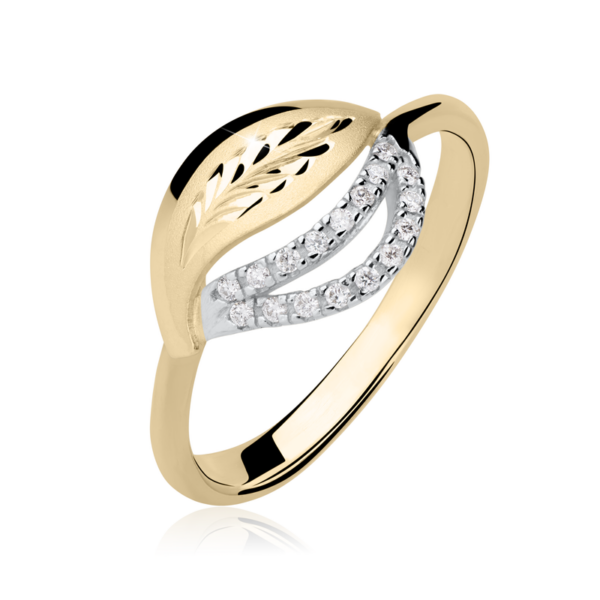 Zlatý dámský prsten DF 3115 ze žlutého