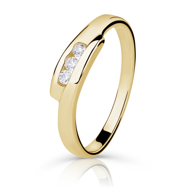 Zlatý prsten DF 1289 ze žlutého