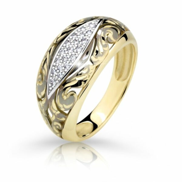 Zlatý prsten DF 2165 ze žlutého