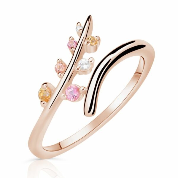 Zlatý dámský prsten DF 5061 z růžového