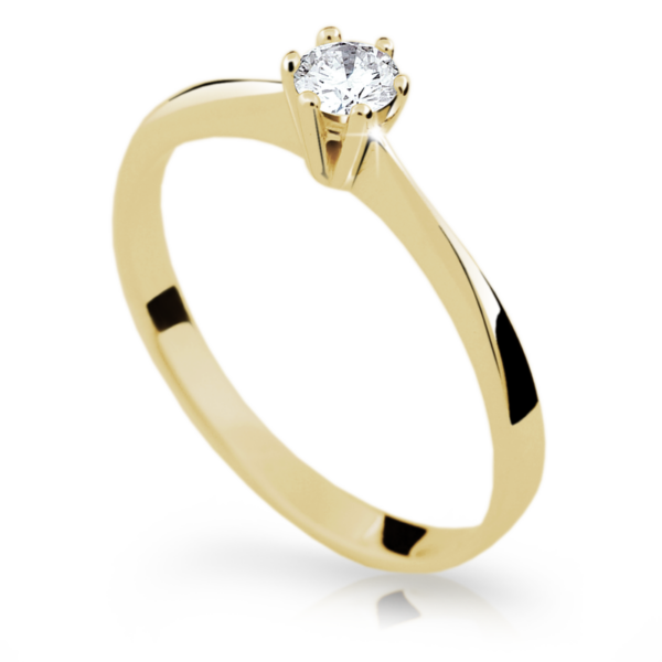 Zlatý zásnubní prsten DF 1877
