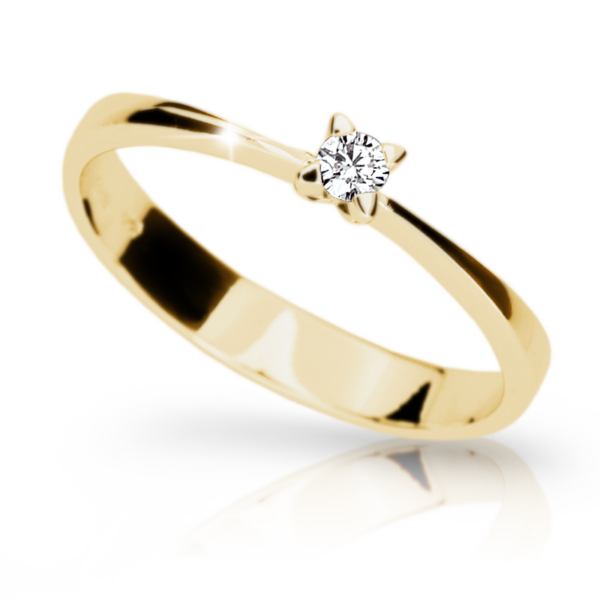 Zlatý zásnubní prsten DF 1958