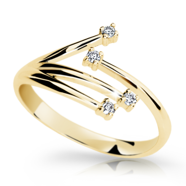 Zlatý prsten DF 2063 ze žlutého