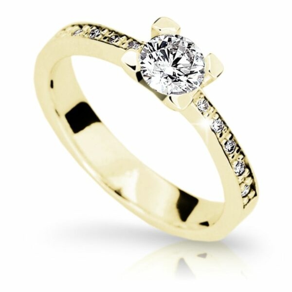 Zlatý zásnubní prsten DF 1961