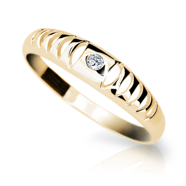 Zlatý prsten DF 1282 ze žlutého