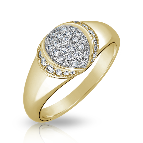 Zlatý dámský prsten DF 3193 ze žlutého