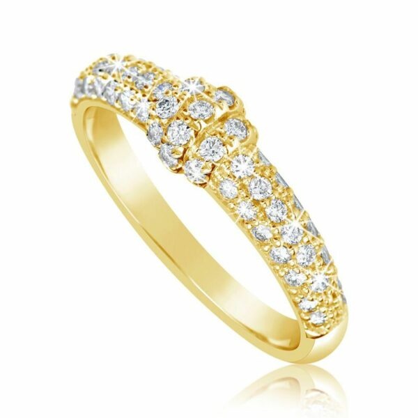 Zlatý dámský prsten DF 3190 ze žlutého
