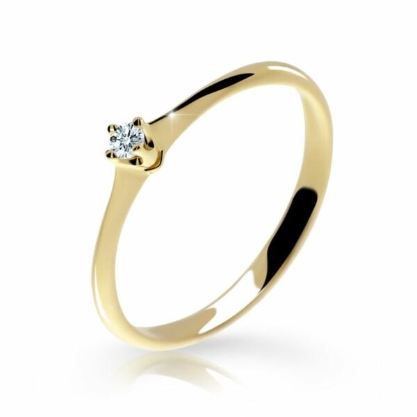Zlatý zásnubní prsten DF 2940