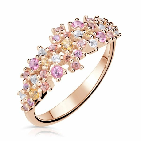 Zlatý dámský prsten DF 5030 z růžového